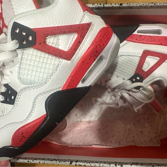 Jordan Kids Sneakers - White, Red, Black